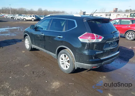 2015 Nissan Rogue Sv из США, поврежденный, VIN KNMAT2MV1FP538588